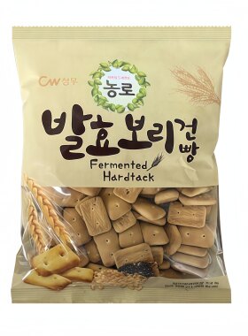 包邮韩国进口CW青右大麦面包饼干低糖全麦