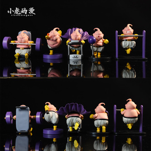 七龙珠手办魔人布欧健身跑步机布欧卧推布欧拳击布欧模型摆件玩具