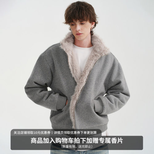 MIDASHAND羊毛座山雕夹克外套