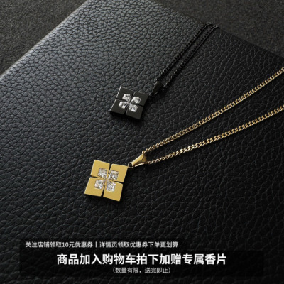 时尚百搭锆石项链小众原创设计款