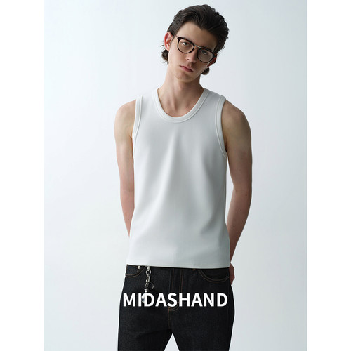 MIDASHAND男士运动背心无袖T恤