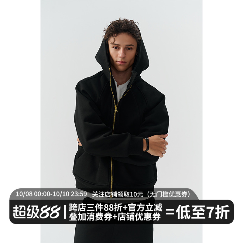 MIDASHAND重磅连帽卫衣开衫