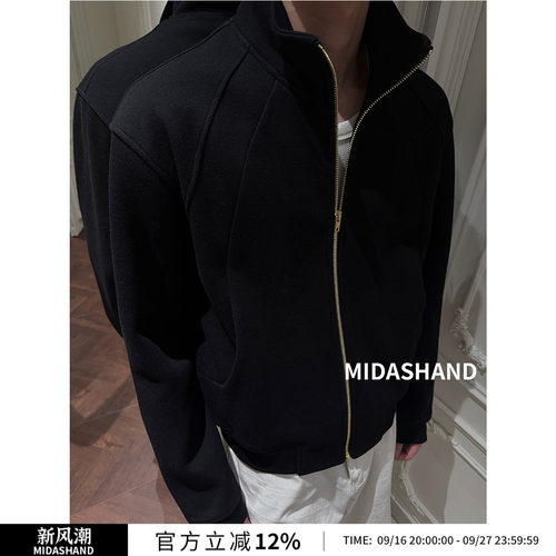 MIDASHAND黑金卫衣开衫