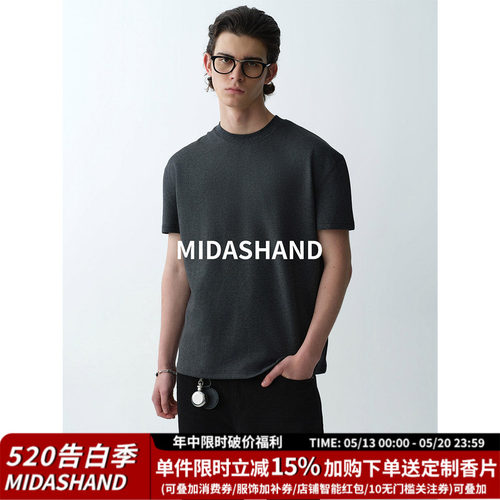 MIDASHAND美式正肩短袖T恤