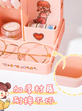 ins风壁挂式笔筒收纳盒简约现代可爱创意学生桌面多功能笔桶女i.