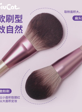 biubiucat沧州化妆刷紫色散粉刷