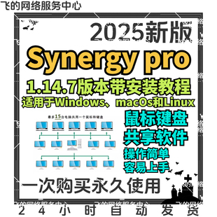 Synergy Pro v1.14.7 键盘鼠标共享切换控制屏幕激活码在线密钥
