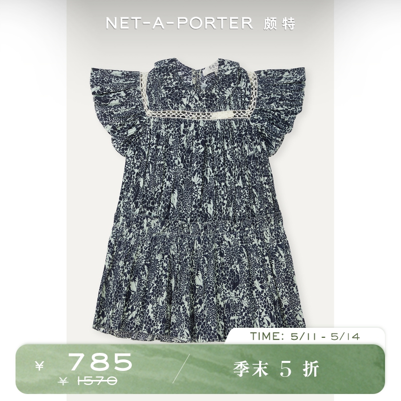 [折扣]Sea 女童钩编边饰棉质连衣裙NAP/NET-A-PORTER颇特 童装/婴儿装/亲子装 连衣裙 原图主图