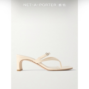 NAP PORTER颇特 aeyde 早春女漆皮凉鞋 新品 NET