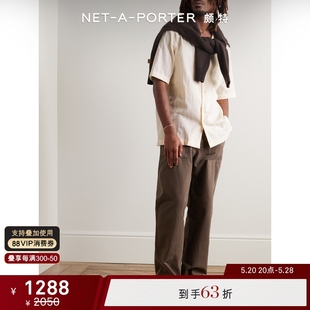 NAP 早春男刺绣条纹短袖 PORTER颇特 Sunspel NET 衬衫 新品