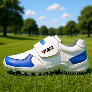 PGM高尔夫球鞋儿童鞋男女童高尔夫防水透气固定钉运动鞋现货跨境