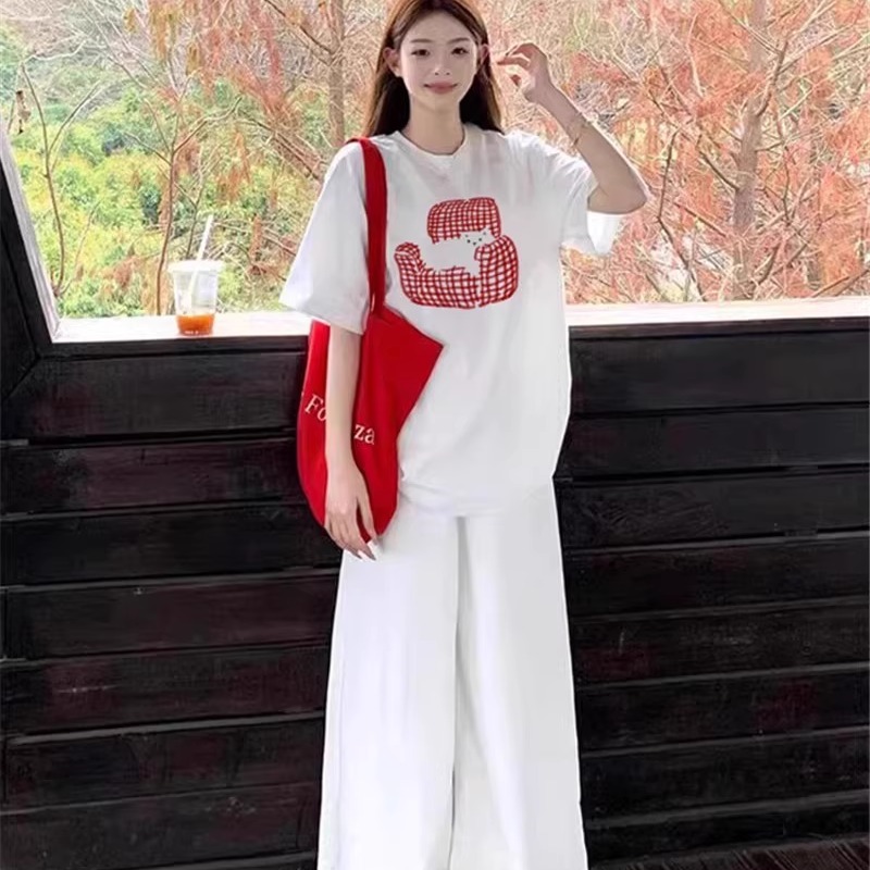 夏季纯棉短袖t恤女2025新款爆款白色正肩设计感美式半袖宽松上衣