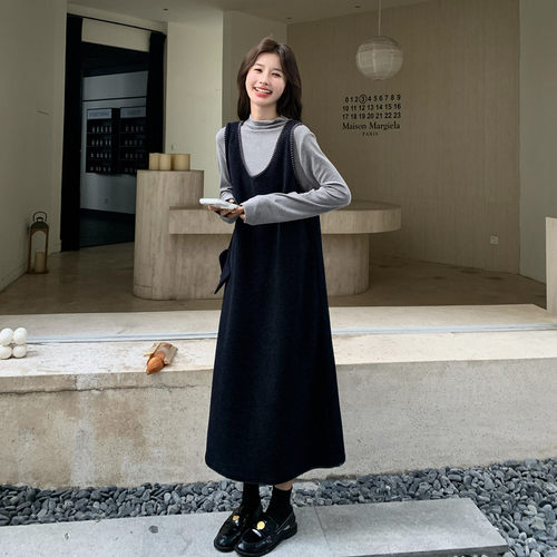 设计感叠穿背心裙套装女2026新款休闲慵懒风两件套连衣裙时尚气质