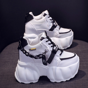 内增高老爹鞋女秋季新款2023爆款网红超火厚底松糕百搭女士运动鞋