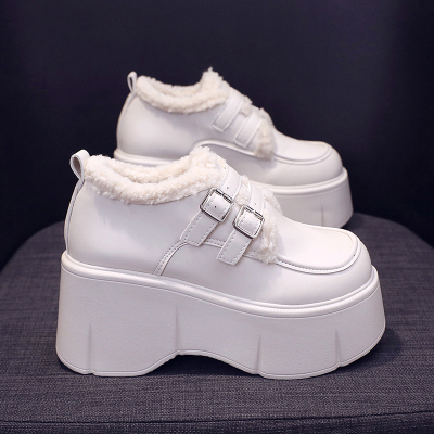 予光松糕英伦风小个子增高乐福鞋