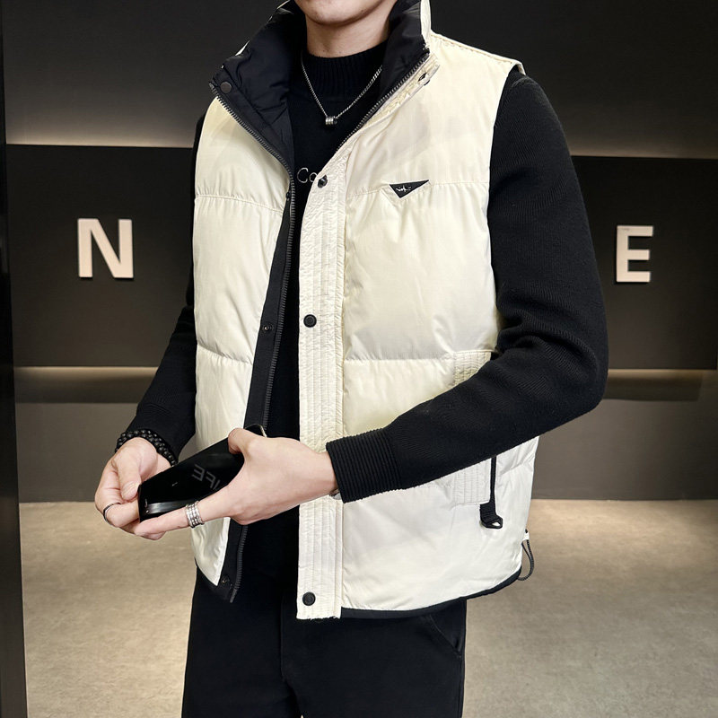 羽绒马甲男冬季潮流立领加厚保暖背心男士外穿坎肩M9805P125,男装,常规马甲,淘宝优惠券,粉丝福利购,淘宝优惠卷