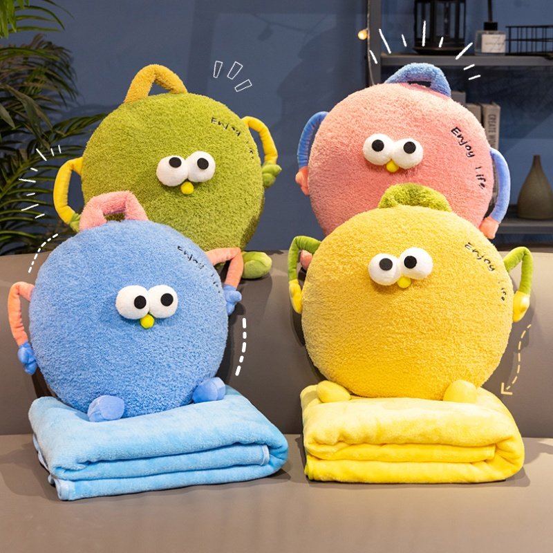 创意抱枕被子两用毯子二合一办公室靠垫午睡枕头汽车空调被子靠枕