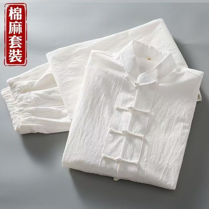 夏季叶问李小龙短袖练功服唐装