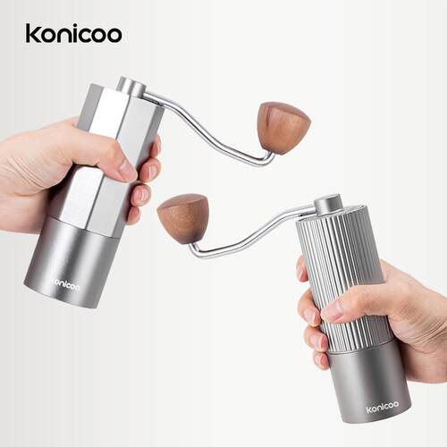 konicoo手摇磨豆机咖啡豆研磨机手动便携家用手冲器具手磨咖啡机