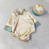 男宝宝周岁礼服男中国风春秋唐装 满月百天周岁生日男宝婴儿抓周服