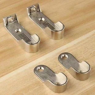 衣柜挂衣杆衣架固定五金配件挂杆衣杆托衣橱内挂钩法兰座衣柜衣托