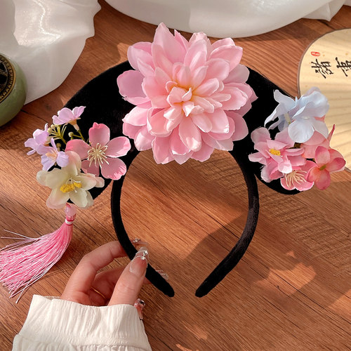 格格发箍花朵宫廷头箍民族风
