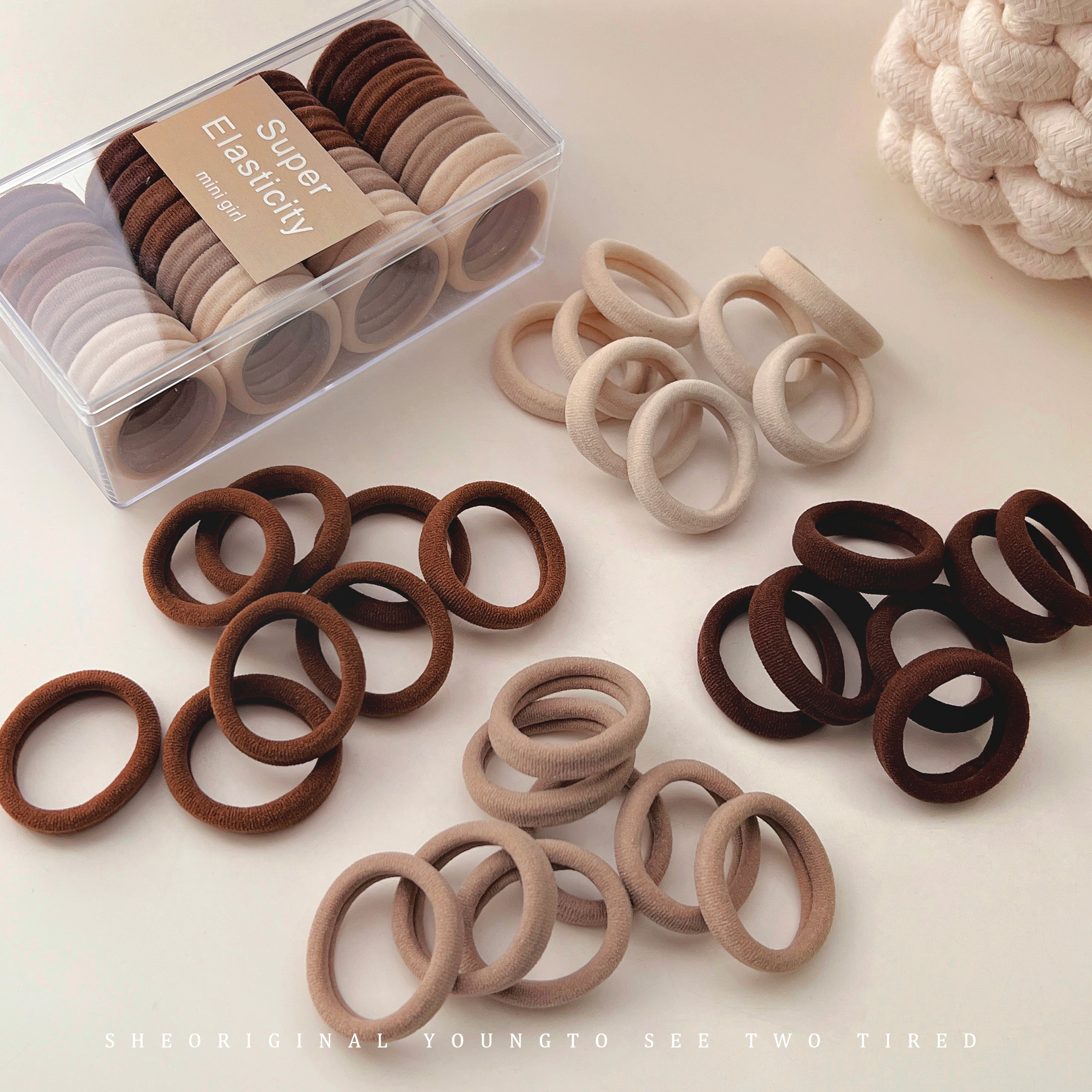 仰岳发圈高弹力耐用头绳