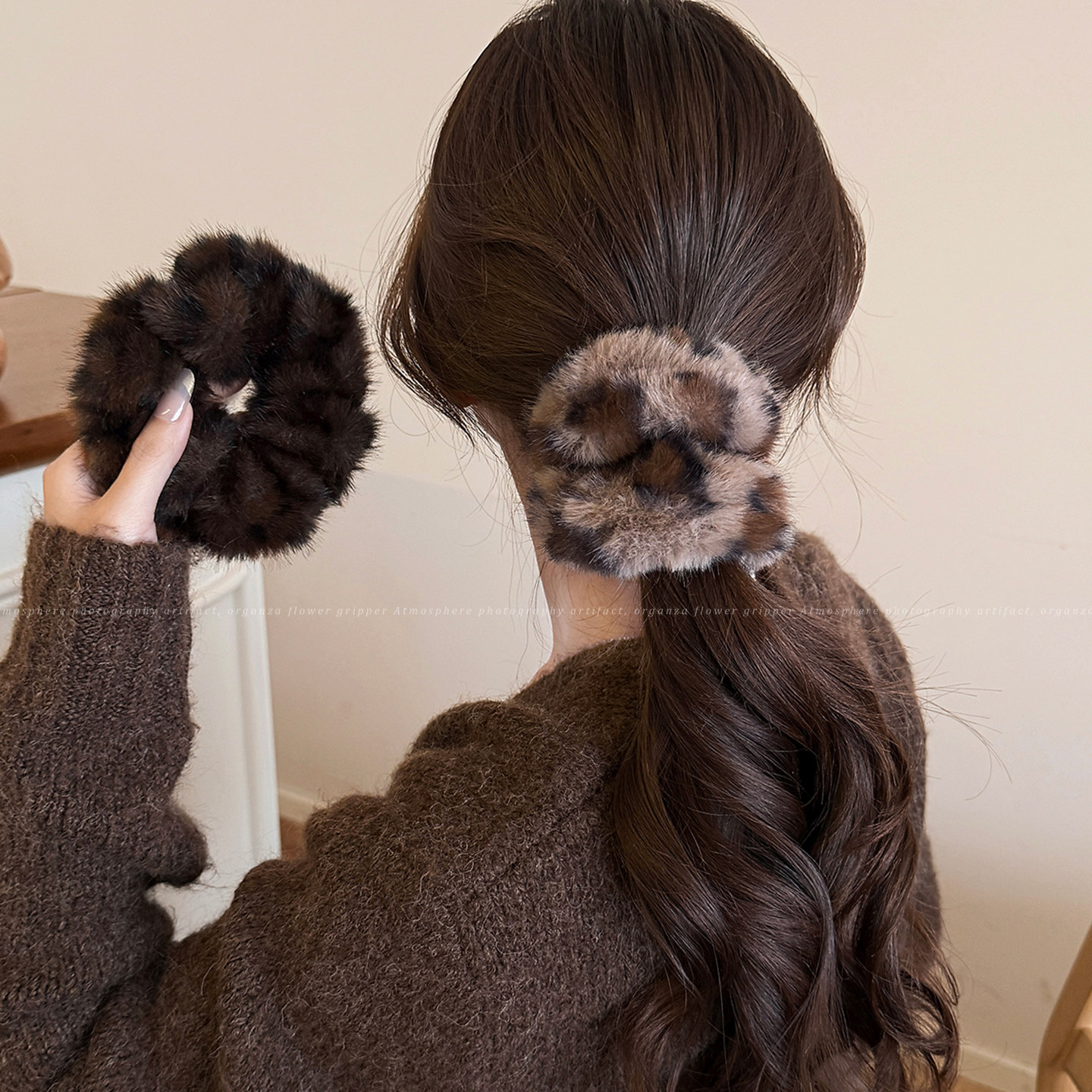 秋冬毛绒豹纹发圈高弹力耐用大号发量多头绳低马尾丸子头发绳头饰,饰品/流行首饰/时尚饰品新,发饰,淘宝优惠券,粉丝福利购,淘宝优惠卷