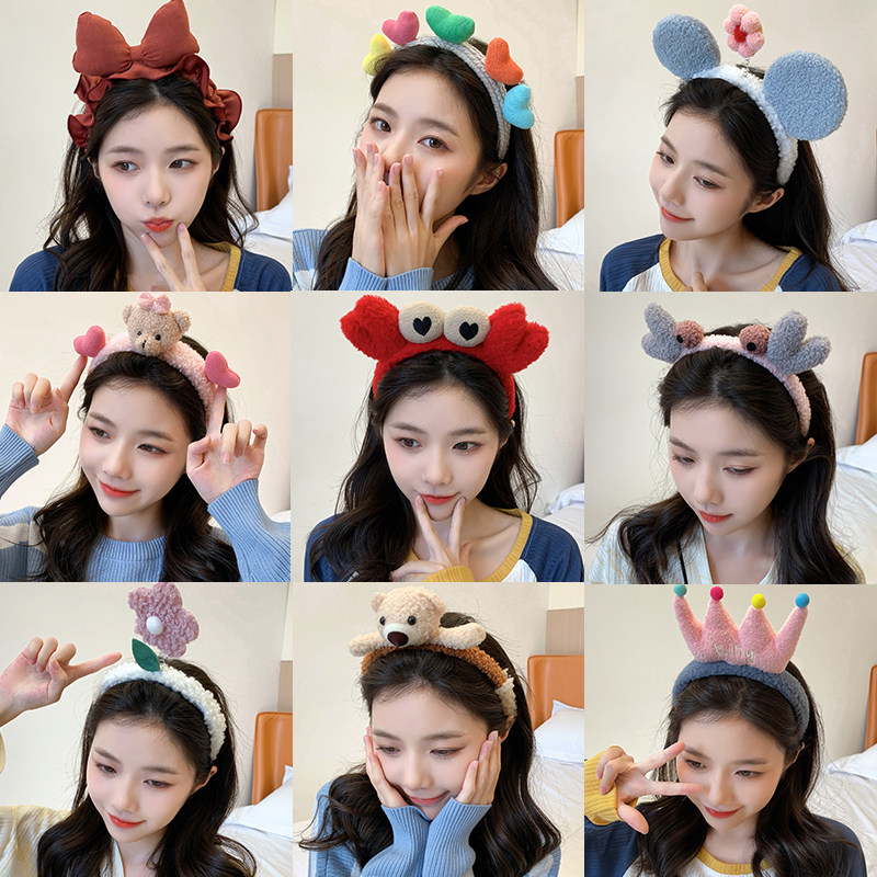 洗脸发箍女秋冬网红2025新款敷面膜专用头箍发捆可爱毛绒发带发卡,饰品/流行首饰/时尚饰品新,发饰,淘宝优惠券,粉丝福利购,淘宝优惠卷