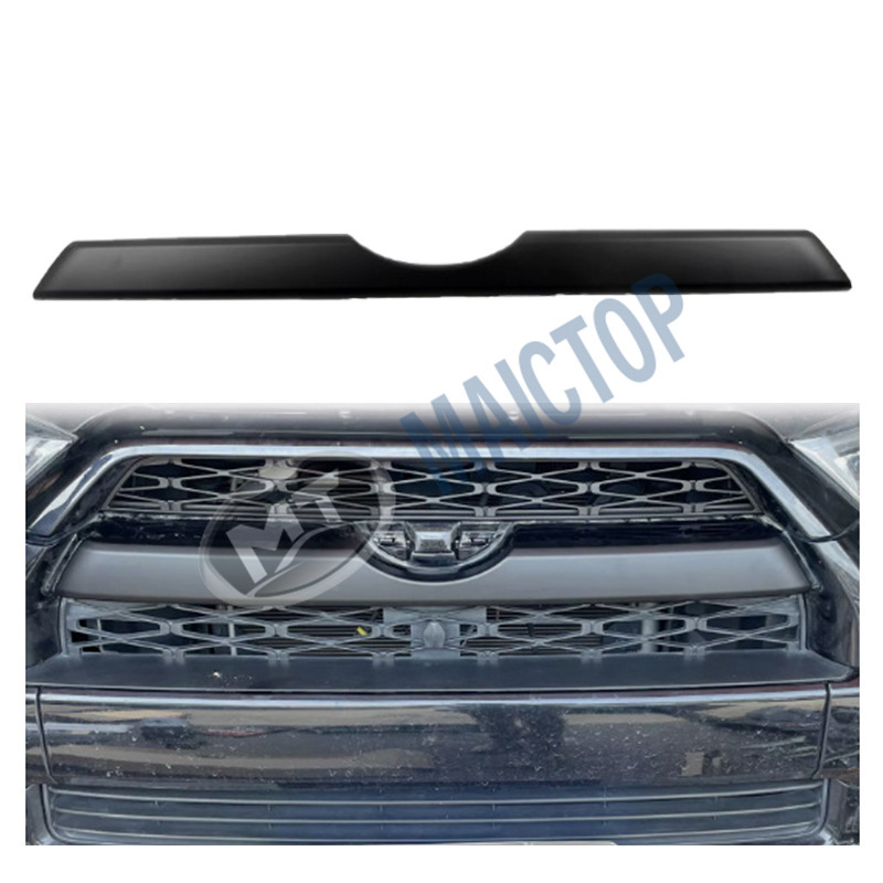 适用于14-24年4Runner超霸高光黑色装饰条前中心机盖格栅盖装饰条