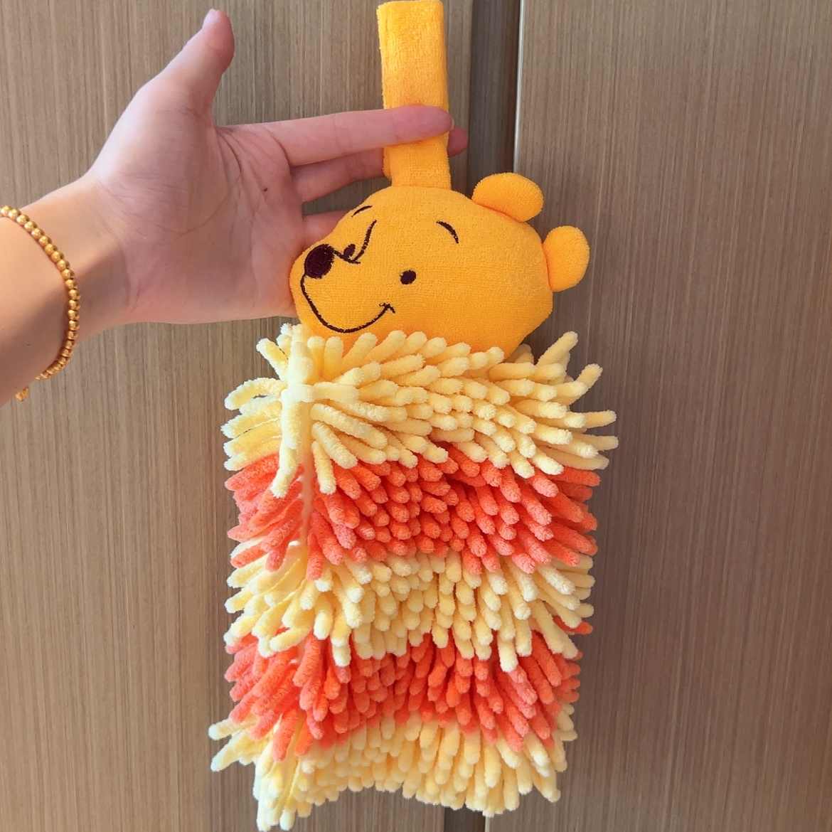 日本维尼熊挂式擦手巾速干吸水