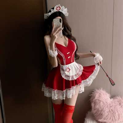 圣诞节氛围感新年女仆制服套装女