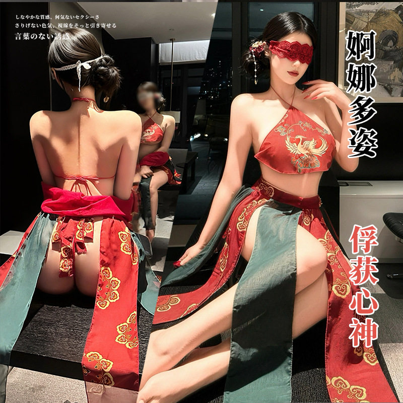 大码性感透视诱惑汉服古风制服女