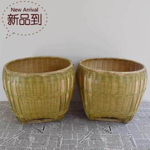 挑担竹编4喜事用簸箕竹箩筐喜事民间婚嫁蔬果竹篾老一辈记忆竹i.