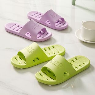 凉拖鞋女夏漏洞情侣防滑漏水透气按摩洗澡酒店软底浴室拖鞋男镂空