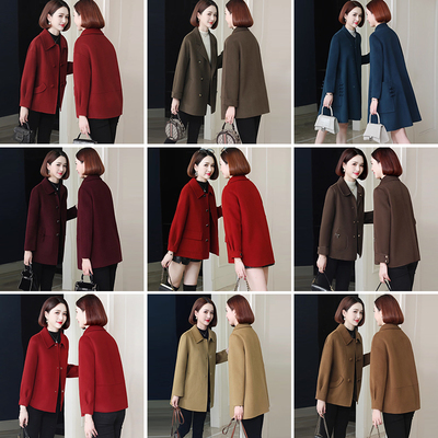 傲冬正品断码特价清仓双面绒大衣女羊毛呢子外套妈妈大衣秋冬