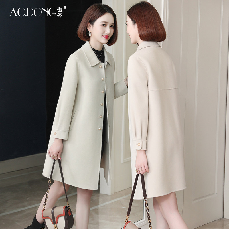 新款呢子羊绒大衣傲冬