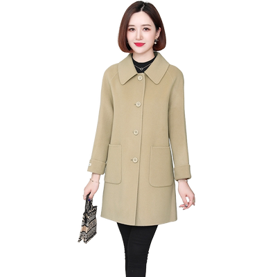 2022中长款羊绒大衣傲冬羊毛