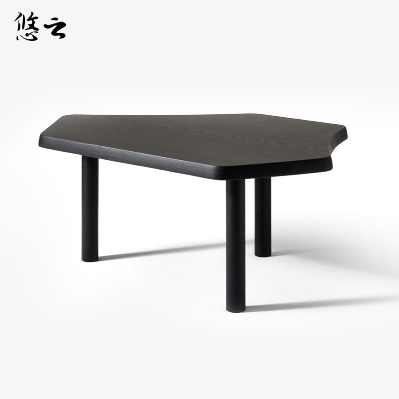 悠云意式极简六边形全实木餐桌