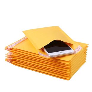 牛皮纸气泡袋防水泡沫袋黄色牛皮纸自封袋超厚信封快递包装袋定制