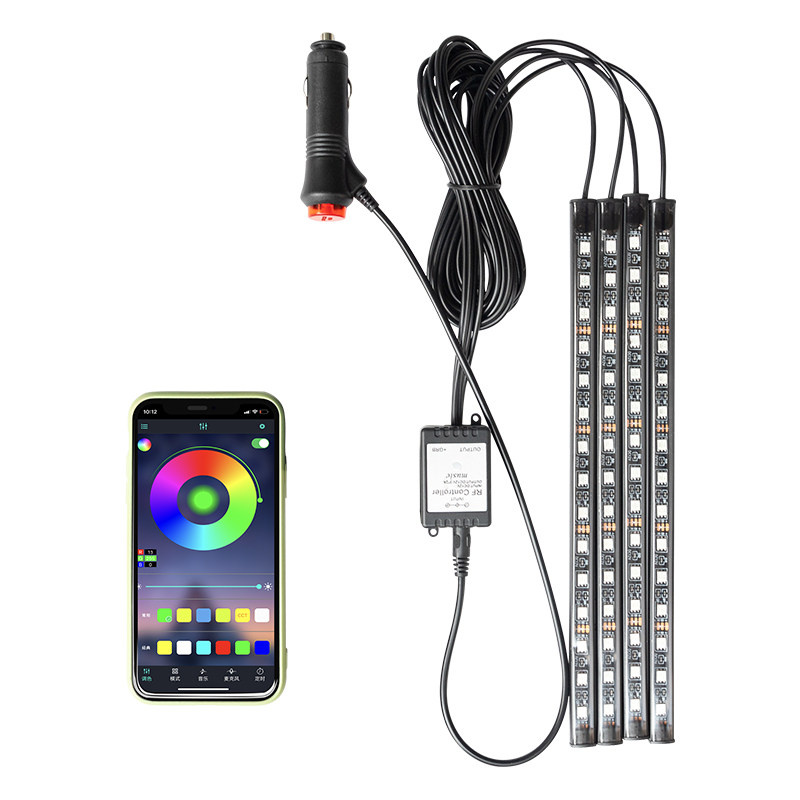 车内氛围灯脚底灯USB