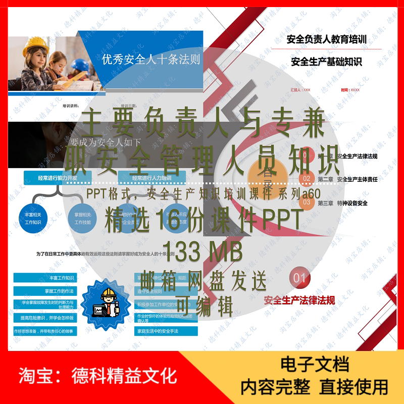 主要负责人与专兼职安全管理人员知识培训课件PPT 安全管理a60