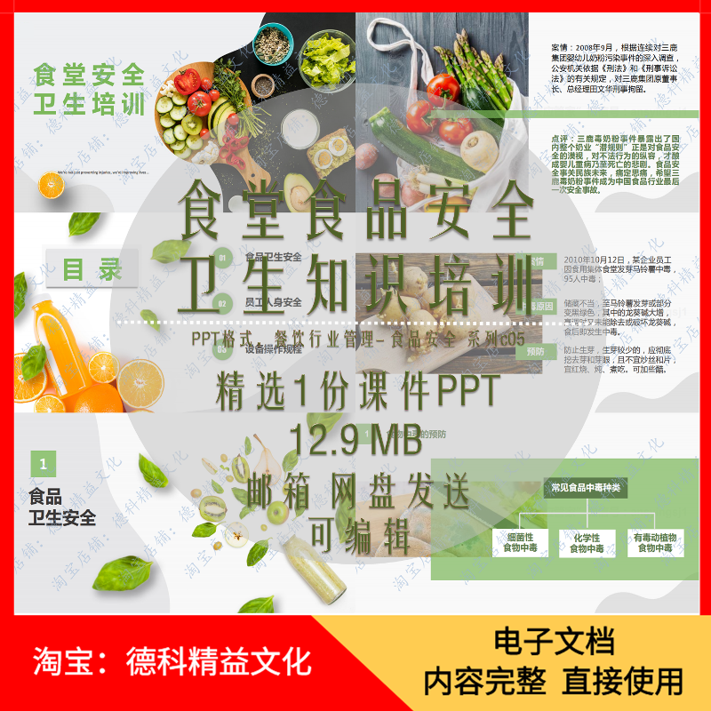 食堂安全卫生培训ppt 餐饮管理 从业人员食品安全设备操作知识c05