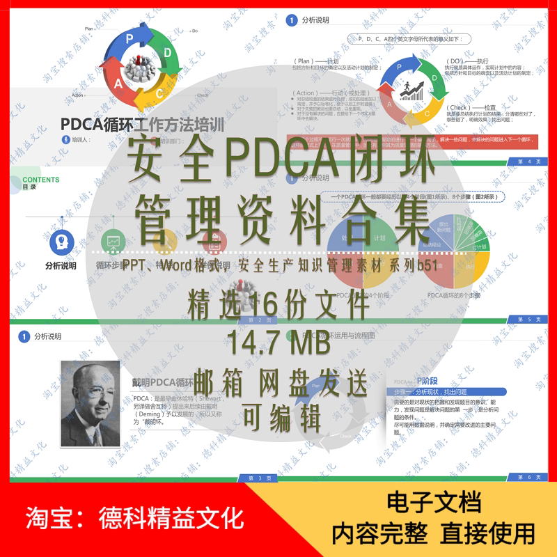 PDCA闭环管理培训课件ppt 安全生产隐患排查闭环管理资料b51