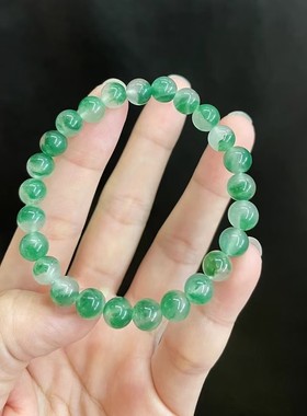 秀吧彩宝天然独龙玉蓝晶胶花翡翠玛瑙蔷薇辉南红钛金超七碧玺手镯