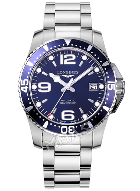 瑞士原装正品浪琴手表LONGINES康卡斯潜水机械手表男 联保5年