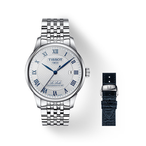 天梭力洛克钢带男表机械手表