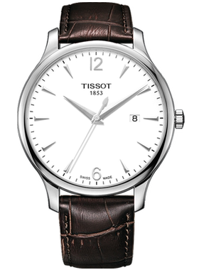 正品TISSOT天梭俊雅系列超薄石英男表皮带手表T063.610.16.037.00