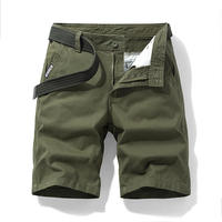 Summer new capri men's shorts, loose straight-leg casual sportswear, all-cotton multi-pocket workwear mid-length pants, breeches thumbnail 4