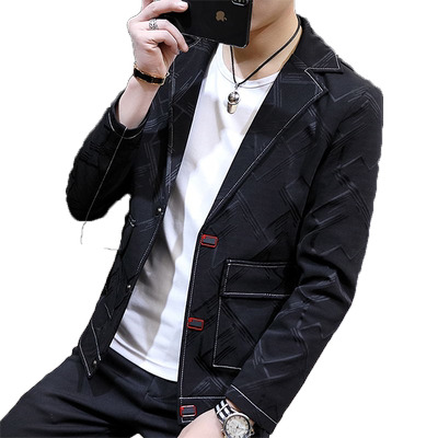 韩版休闲小西装夹克西服领修身